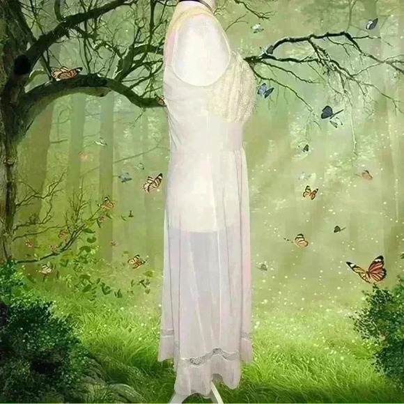 Coquette maxi Blue Ribbon Night Gown - Picture 6 of 6